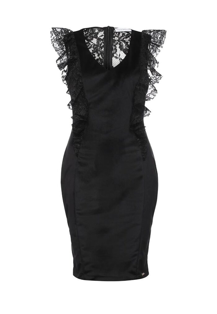 Μαύρο βελούδινο φόρεμα προσφορά Rinascimento
