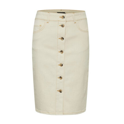Στενή τζιν φούστα με κουμπιά Shani Soaked in Luxury