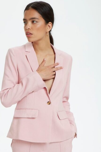 Γυναικείο ροζ λινό σακάκι Odell Soaked in Luxury