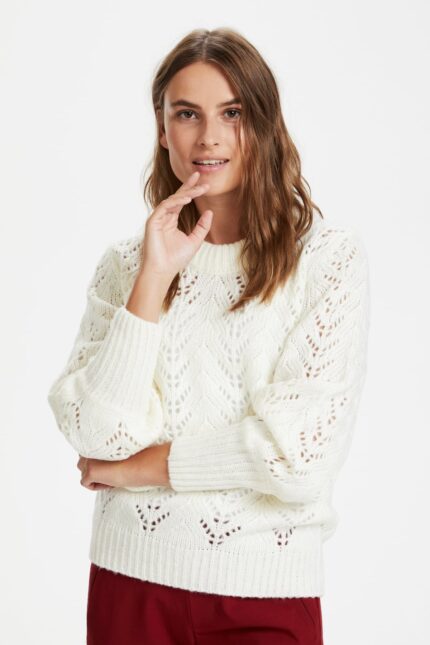 Λευκό γυναικείο πουλόβερ Soma Kaffe