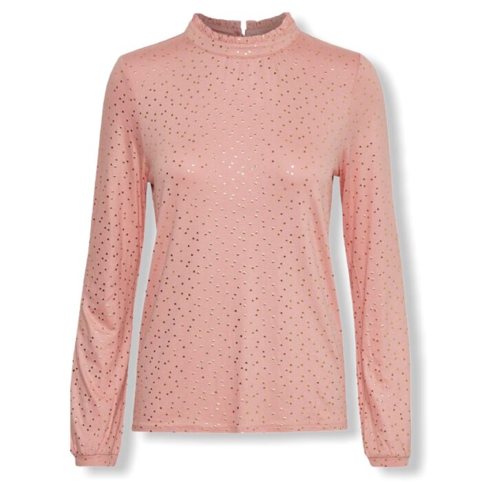 Ροζ μακρυμάνικη μπλούζα Drop Soaked in Luxury