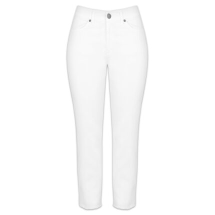 Λευκό τζιν παντελόνι plus size Kitana by Rinascimento