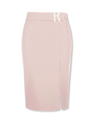Ροζ στενή φούστα με σκίσιμο Rinascimento