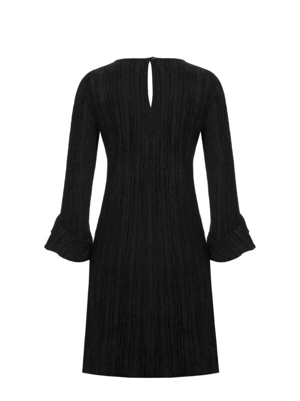Μαύρο βελούδινο μίνι φόρεμα Bow Rinascimento