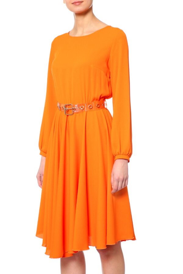 Πορτοκαλί μίντι φόρεμα Naranja Rinascimento