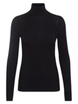 Μαύρη ζιβάγκο μπλούζα Fondal Inwear