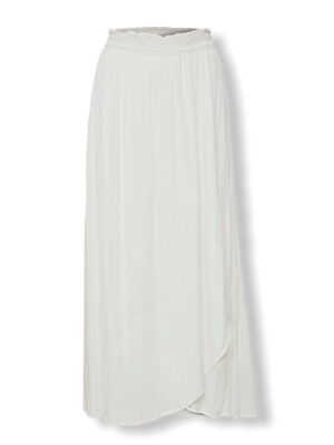 Λευκή μάξι πανό φούστα Visilla Cream