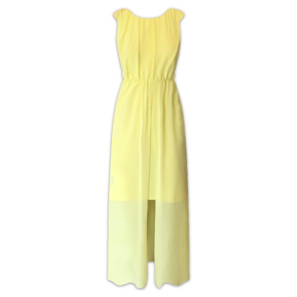 Κίτρινο μακρύ φόρεμα Rinascimento