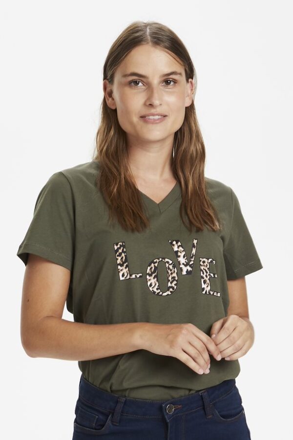 Γυναικείο βε μπλουζάκι με logo Love Kaffe