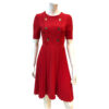 Κόκκινο πλισέ φόρεμα Rinascimento