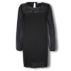 Μαύρο πλισέ μίνι φόρεμα Rinascimento