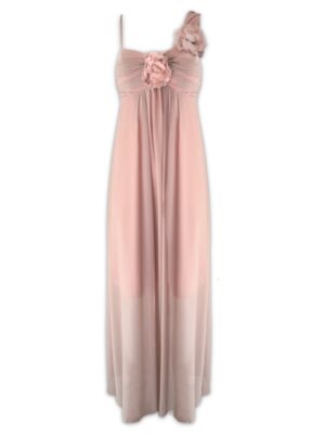 Ροζ μακρύ φόρεμα Rinascimento