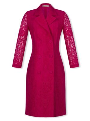 Φόρεμα σακάκι από δαντέλα Rinascimento – Φούξια, S
