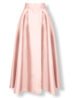 Ροζ σατέν μάξι φούστα Rinascimento