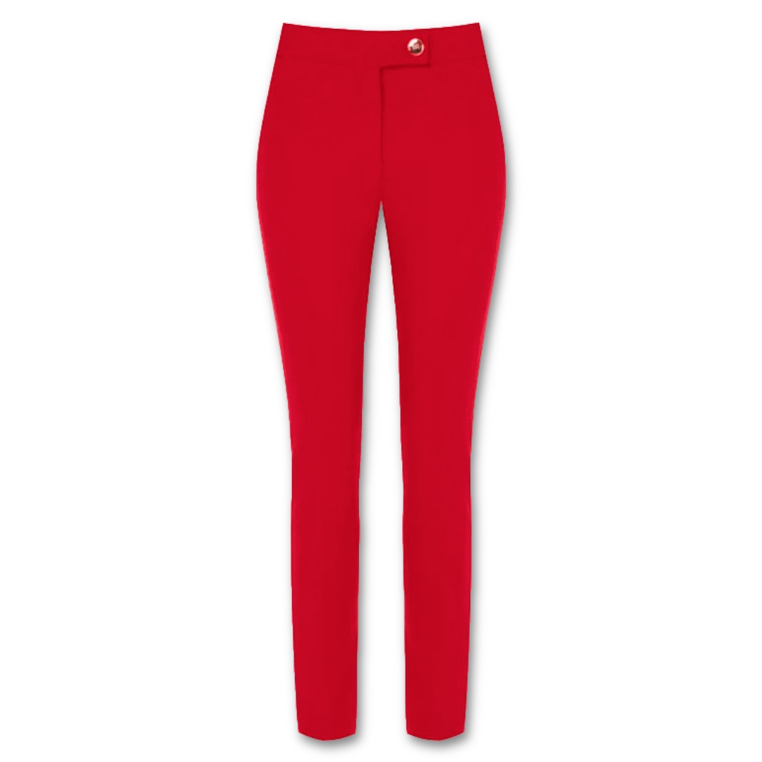 Γυναικείο παντελόνι σίγκαρετ Rinascimento – Κόκκινο, XS