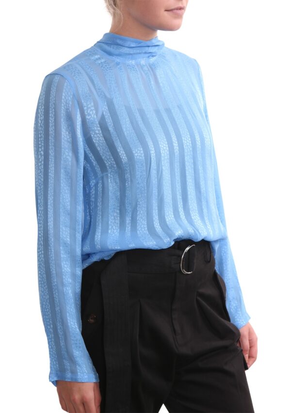 Γαλάζια μπλούζα με φιόγκο Lucia Inwear