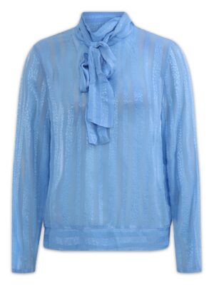 Γαλάζια μπλούζα με φιόγκο Lucia Inwear