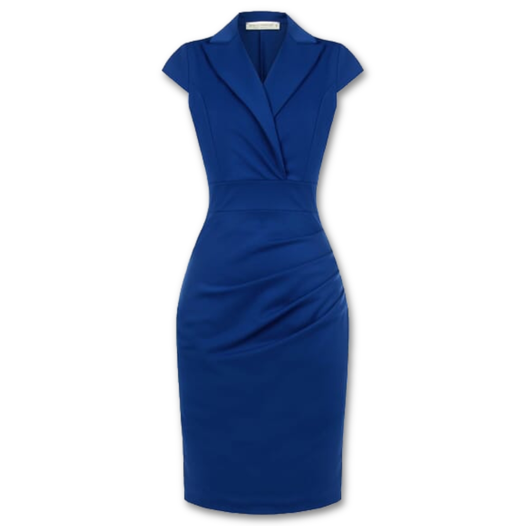 Μπλε εφαρμοστό φόρεμα Rinascimento