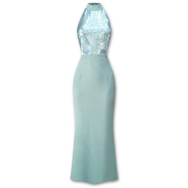 Μακρύ φόρεμα με παγιέτες Rinascimento
