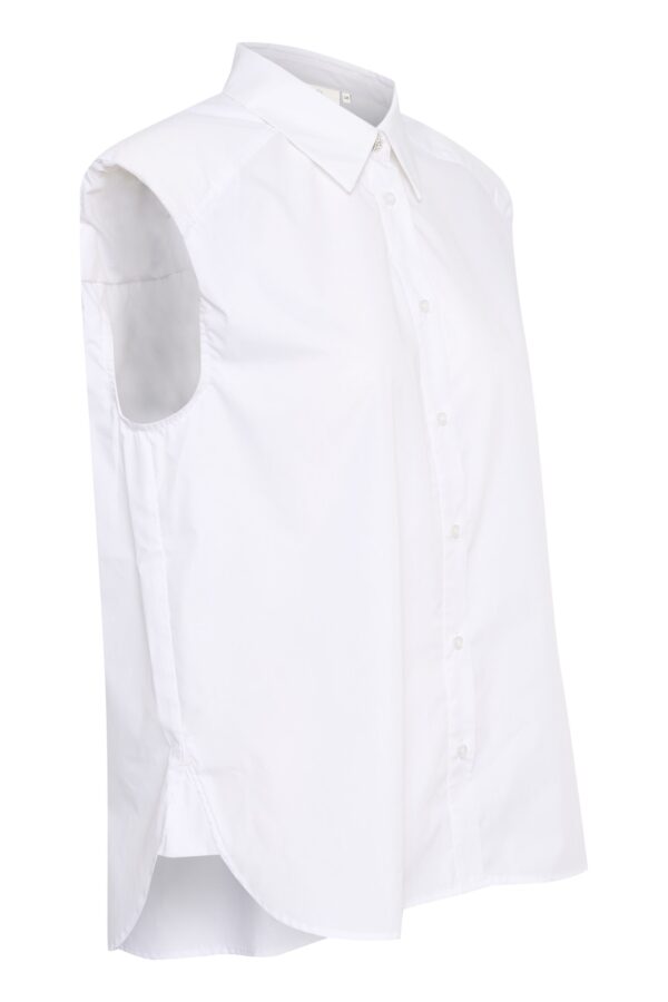 Λευκό πουκάμισο με βάτες Brianna Kaffe
