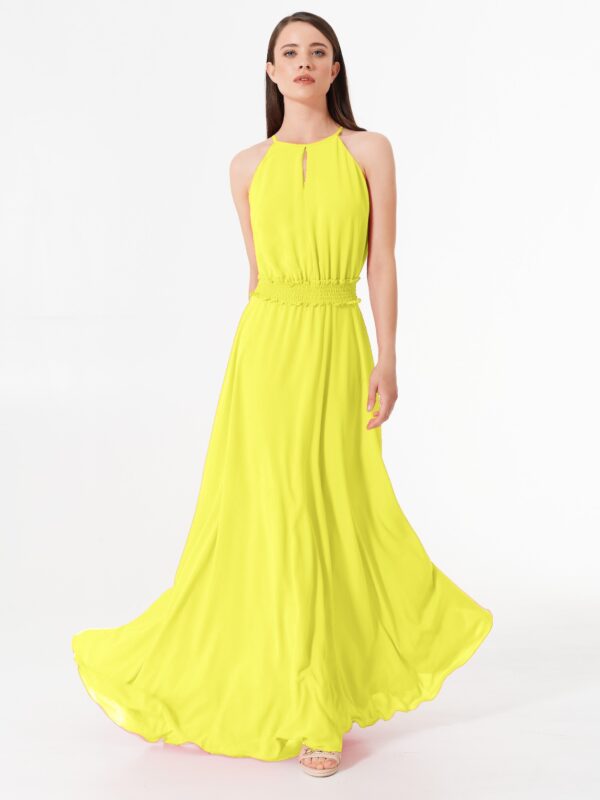 Κίτρινο μάξι φόρεμα Rinascimento