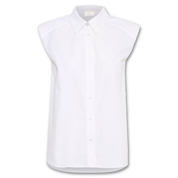 Λευκό πουκάμισο με βάτες Brianna Kaffe