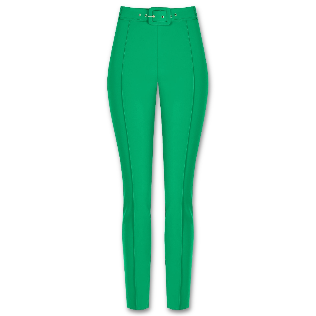 Πράσινο στενό παντελόνι Rinascimento