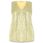 Μπλούζα παγιέτα plus size Rinascimento