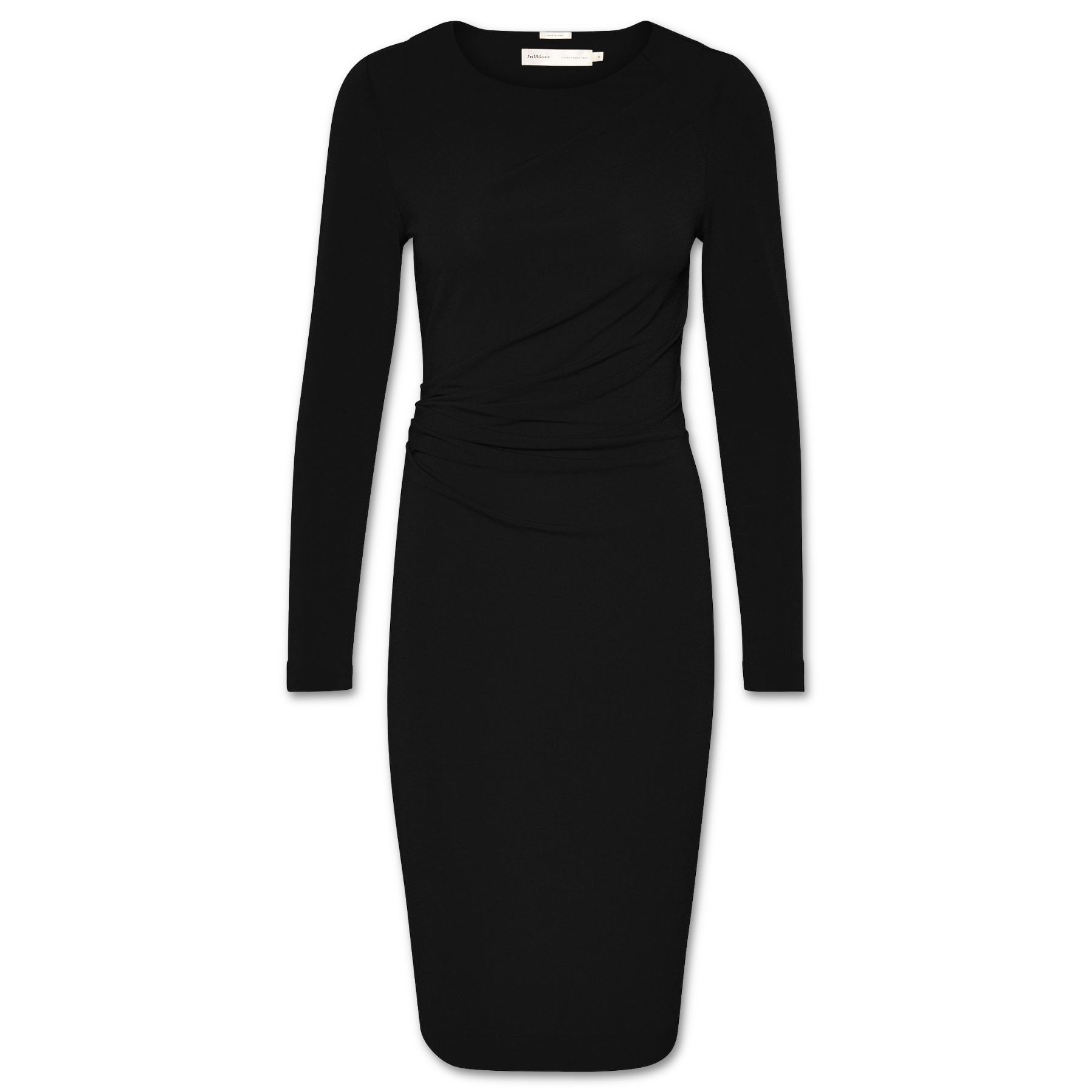 Μαύρο φόρεμα μίντι Trude Inwear