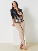 Δερμάτινο μπολερό Plus Size Rinascimento