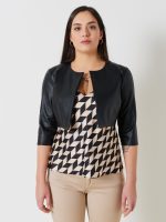 Δερμάτινο μπολερό Plus Size Rinascimento
