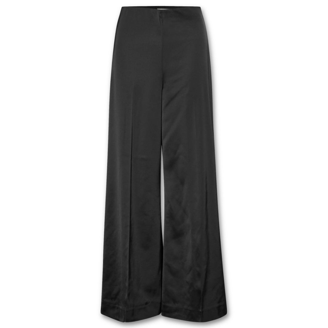 Μαύρη σατέν παντελόνα Zilky Inwear