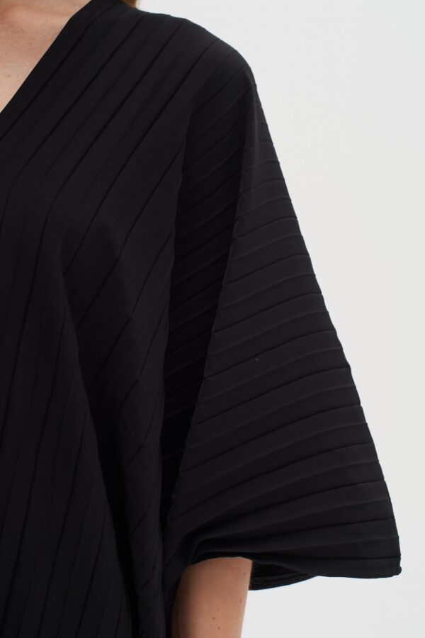 Πλισέ μαύρο μίντι φόρεμα Nhi InWear