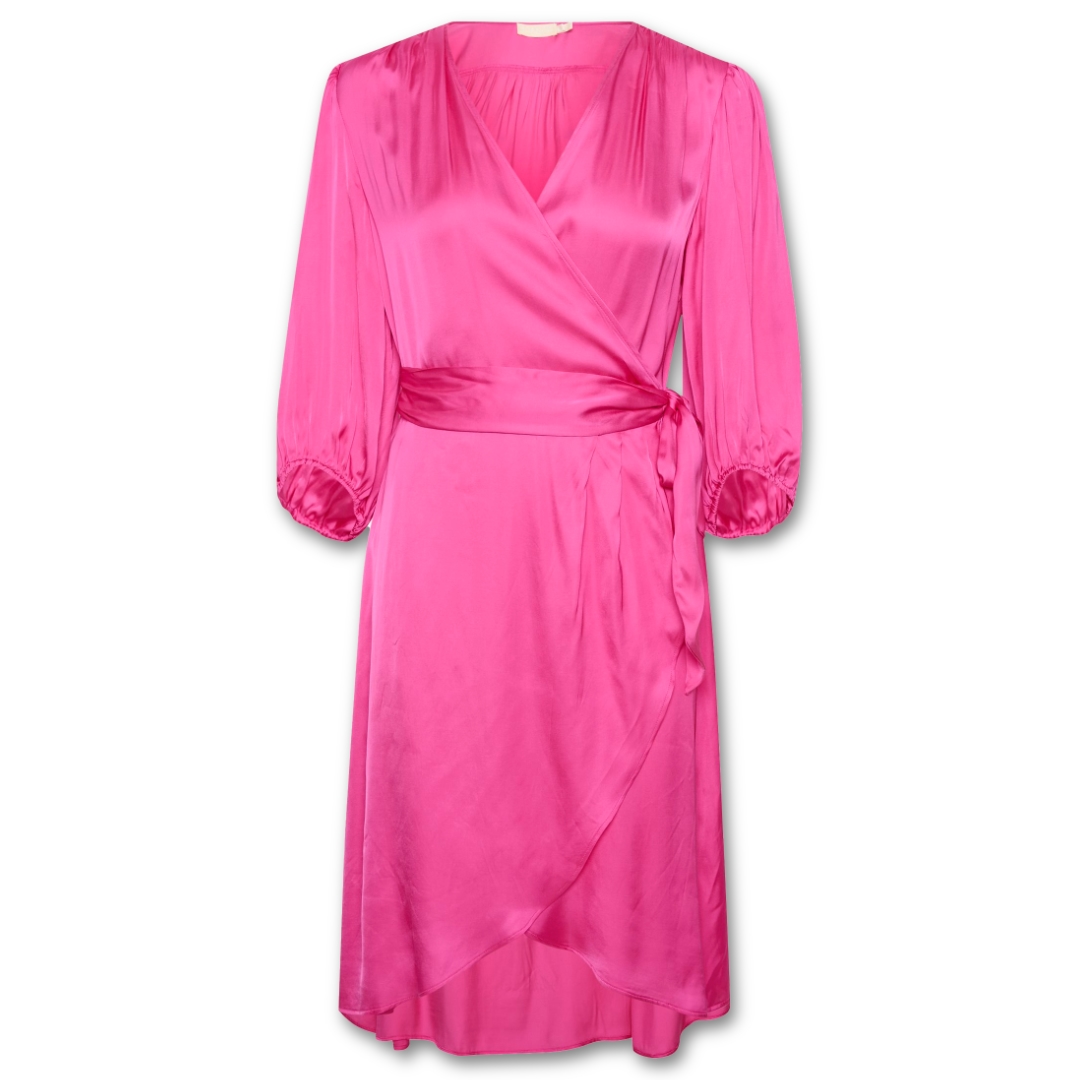 Σατέν φόρεμα κρουαζέ με μανίκι Eline Soaked in Luxury
