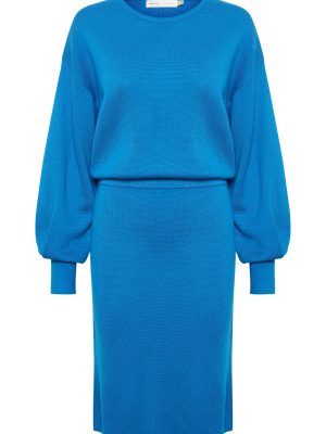 Μπλε πλεκτό φόρεμα Wanetta InWear