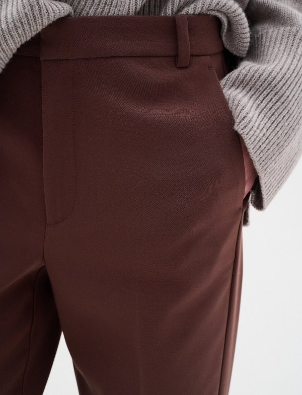 Καφέ υφασμάτινο παντελόνι Zella InWear