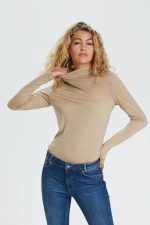 Λεπτή μάλλινη ζιβάγκο μπλούζα Denim Hunter