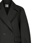 Μαύρο oversized ημίπαλτο Rinascimento