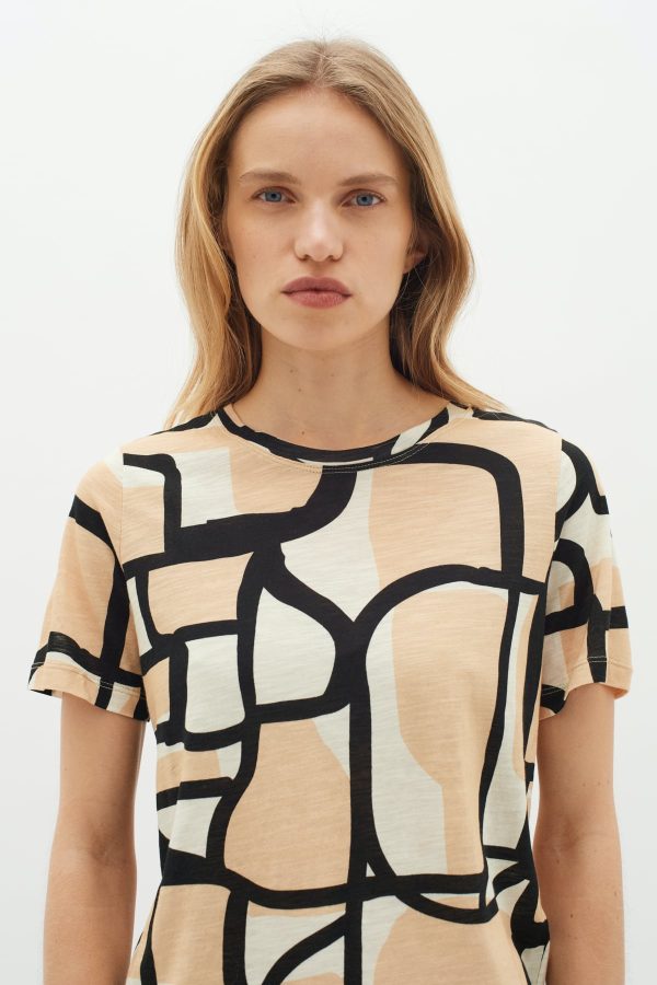 Εμπριμέ t-shirt Alma InWear