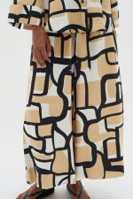 Εμπριμέ ζιπ κιλότ Hecante Inwear