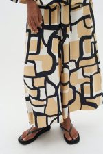 Εμπριμέ ζιπ κιλότ Hecante Inwear