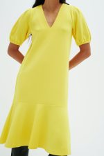 Κίτρινο κοντομάνικο φόρεμα Varena InWear