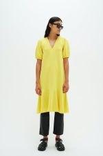 Κίτρινο κοντομάνικο φόρεμα Varena InWear