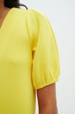 Κίτρινο κοντομάνικο φόρεμα Varena InWear