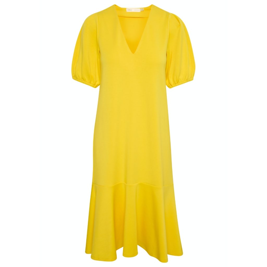 Κίτρινο κοντομάνικο φόρεμα Varena InWear