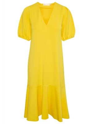 Κίτρινο κοντομάνικο φόρεμα Varena InWear