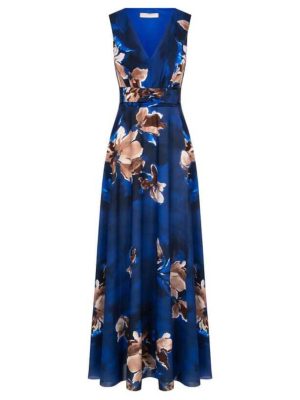 Μακρύ φλοράλ φόρεμα plus size Rinascimento