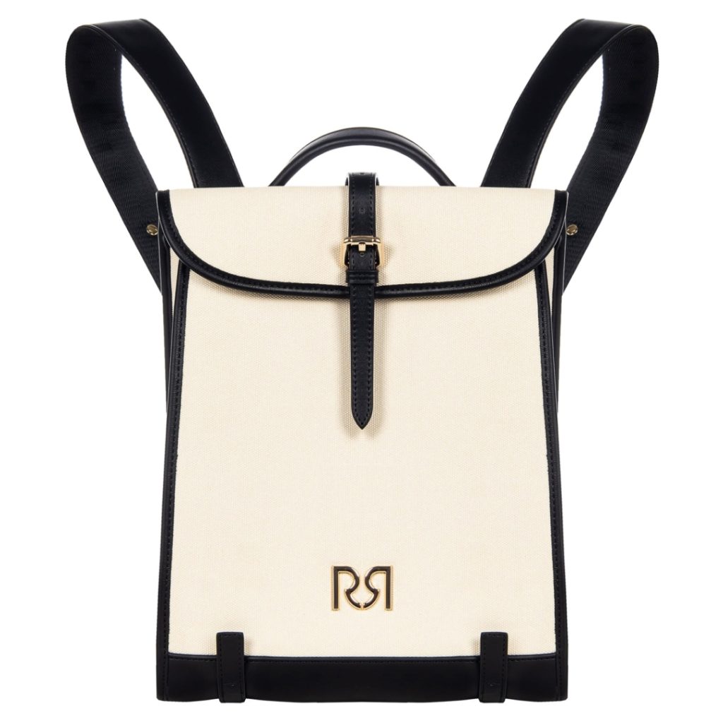 Μπεζ backpack από καμβά Rinascimento