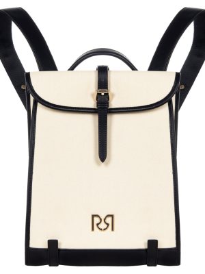 Μπεζ backpack από καμβά Rinascimento