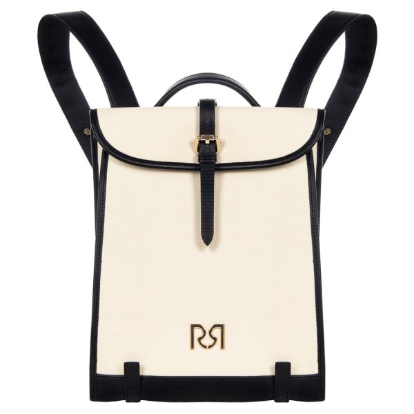 Μπεζ backpack από καμβά Rinascimento